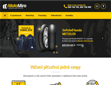 Tablet Screenshot of motomiro.cz